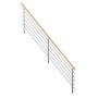 StarWood Edelstahlgeländer Flex mit Eichenhandlauf, 325 cm lang.
