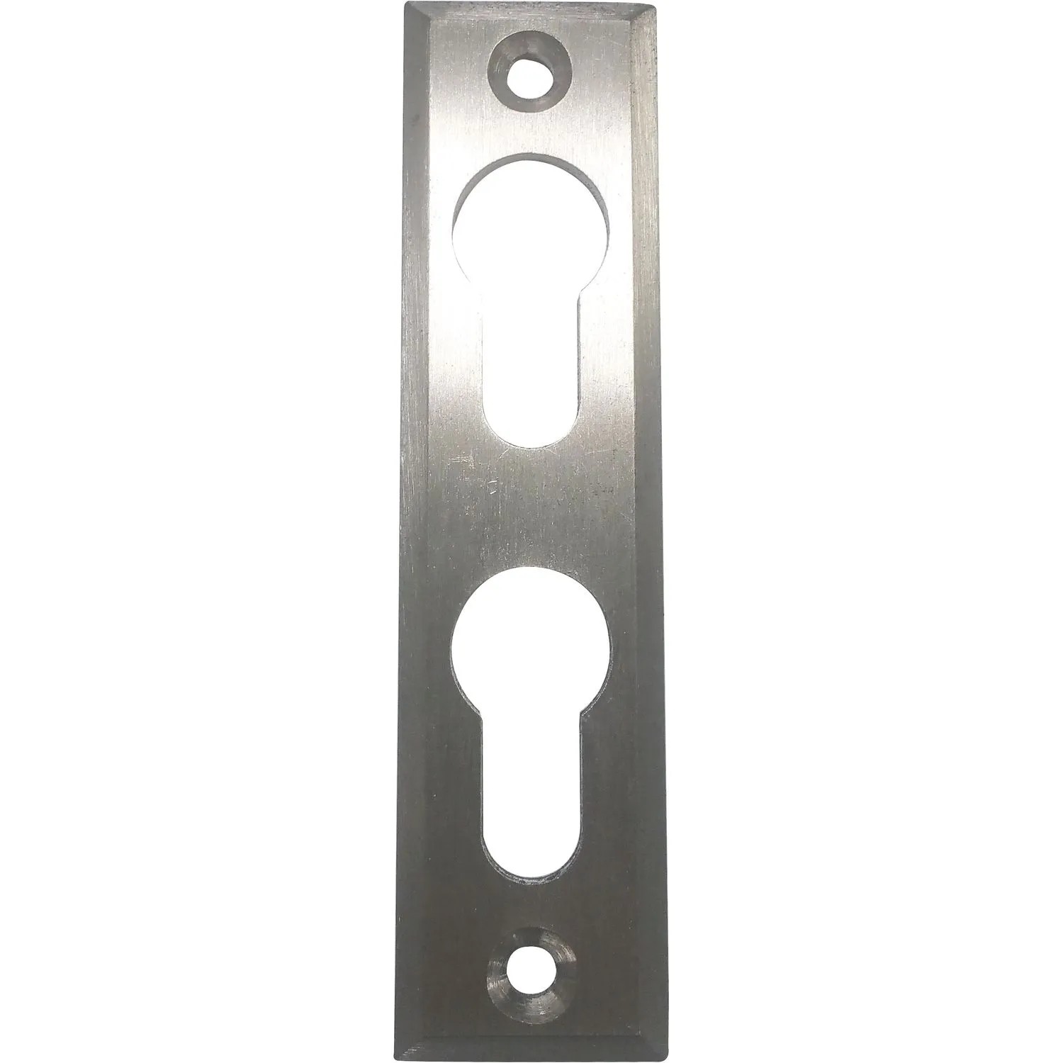 SCHÖSSWENDER Pz-Rosette mit 2 Pz-Lochungen Eckig Edelstahl Matt