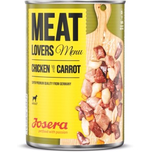 Josera Hunde-Nassfutter Meat Lovers Chicken & Carrot, 800g Dose.